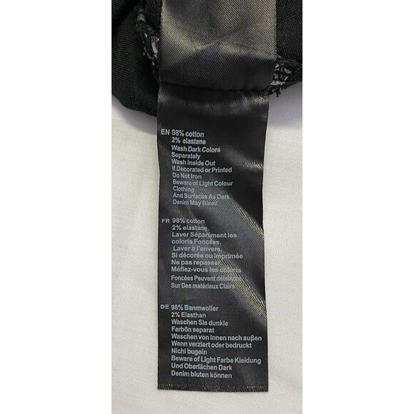 Black Jeans 42 x 29 ENZO 5 pockets Stretch Boot Cut - Picture 12 of 12